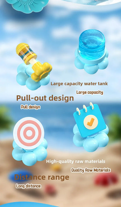 Pistolet à eau lance-feux d'artifice – Jouet aquatique à gâchette pour enfants, fêtes à la piscine, jeux de pelouse et jeux d'eau estivaux