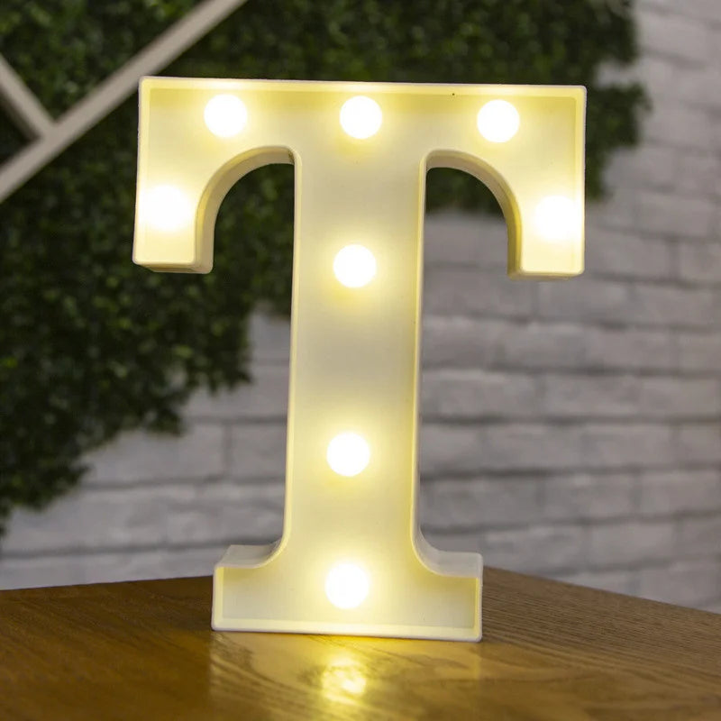 Alphabet & Number LED Night Lights – Personalized Letter Lamps for Birthday Parties, Weddings, Bedrooms, Wall Decor & Home Decorations