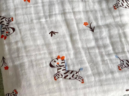 Manta de bebé de gasa 100% algodón de 6 capas – Suave, transpirable, arrullo para recién nacidos, envoltura para bebés y toalla de baño absorbente para bebés