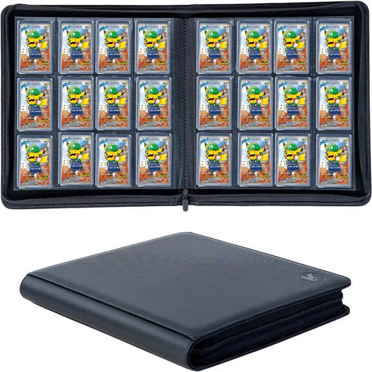 Classeur de cartes à collectionner 1024 pochettes | Grand album à fermeture éclair étanche de 12/16 pochettes pour cartes Pokémon, Yu-Gi-Oh!, MTG & TCG