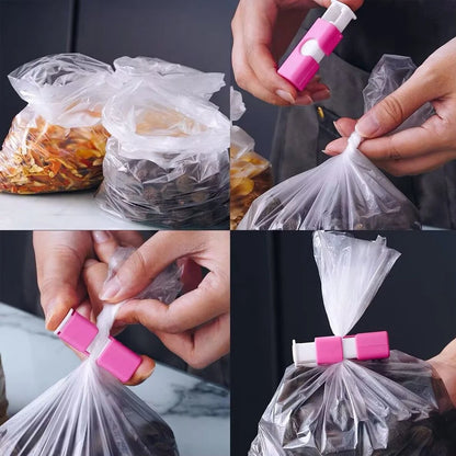 1/50PCS Reusable Food Sealing Clips – Spring Clamp Bag Clips for Bread, Snacks & Wrap Bags, Fresh-Keeping Kitchen Storage Organizer