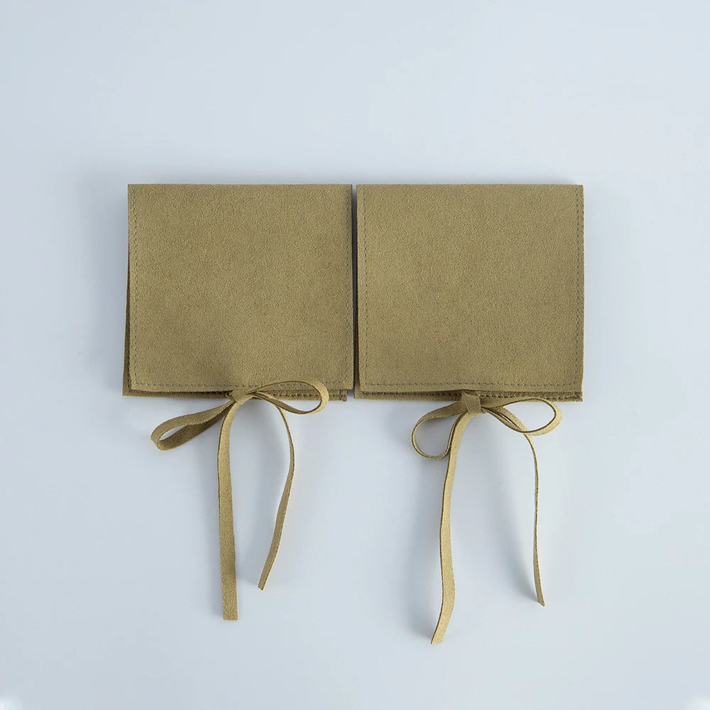 5PCS Microfiber Velvet Jewelry Gift Bags – Soft Pouches for Earrings, Necklaces, Wedding Favors, Christmas, Candy & Gift Packaging