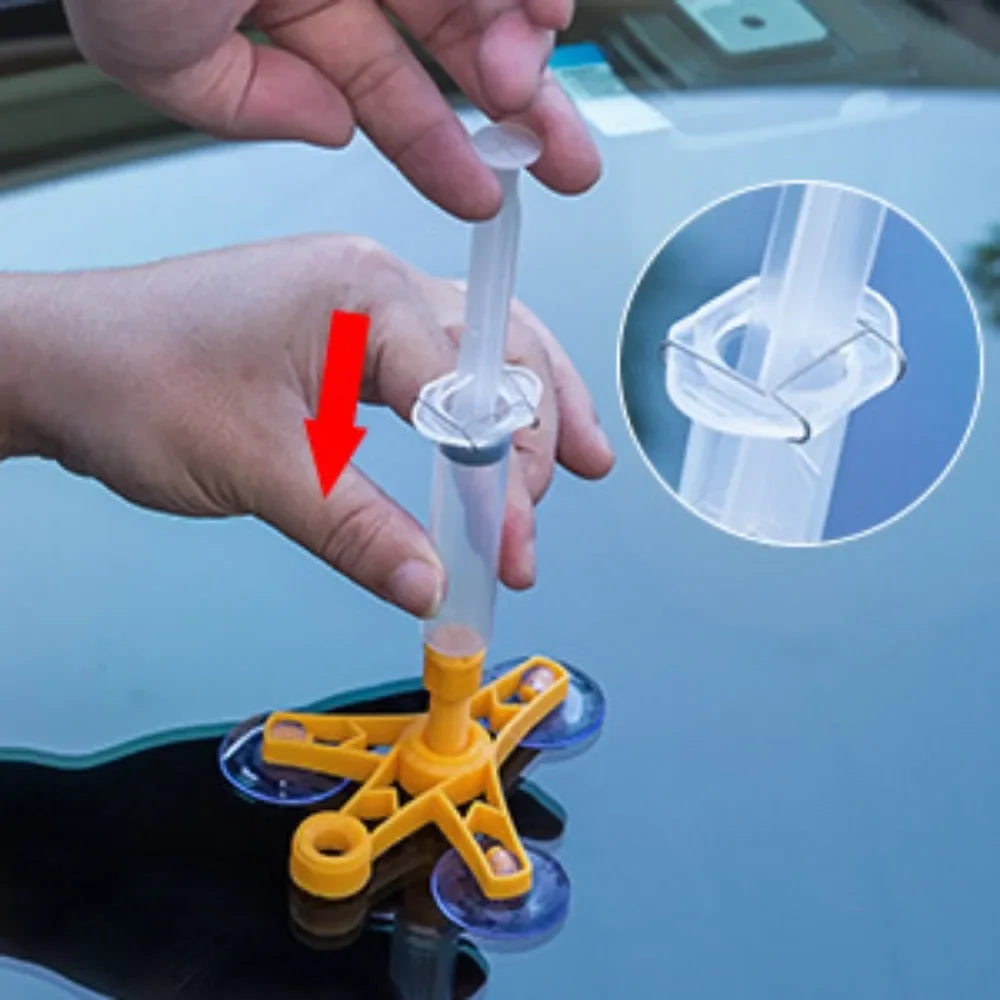 Kit de reparación de grietas para parabrisas – Resina reparadora de chips y grietas de cristales para parabrisas, pantallas y mantenimiento de cristales de automóviles