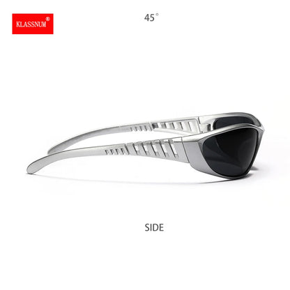 Y2K Silver Hollow-Out Sunglasses – Futuristic Metallic Fashion Eyewear for Women & Men, Trendy Tech-Inspired Shades