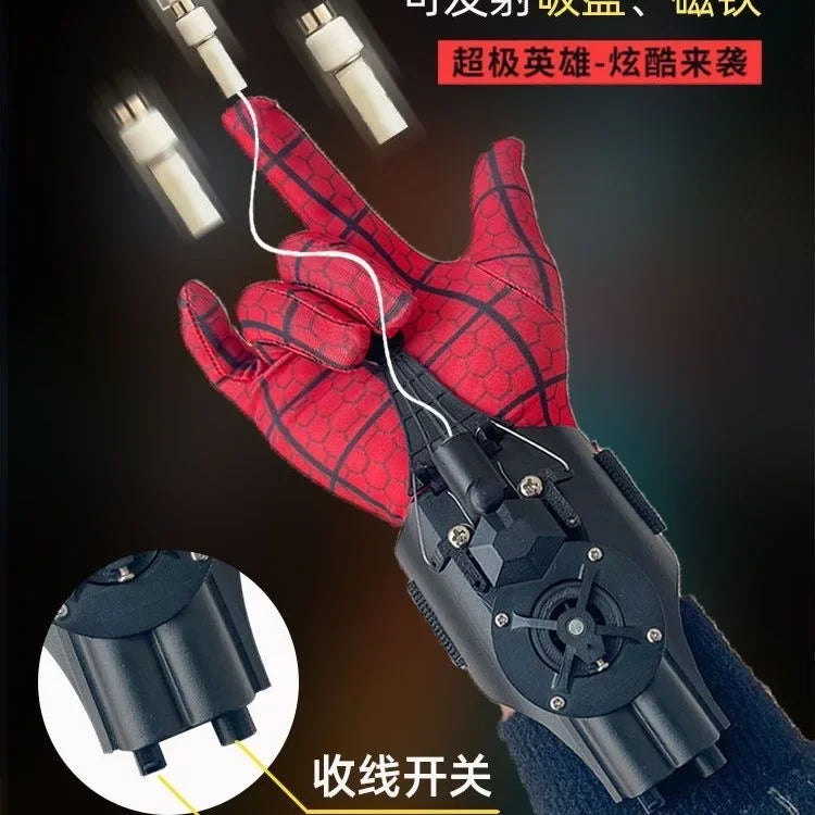 Lanzador de Telarañas Automático – Juguete de Cosplay de Superhéroe con Cuerda y Dispositivo de Muñeca