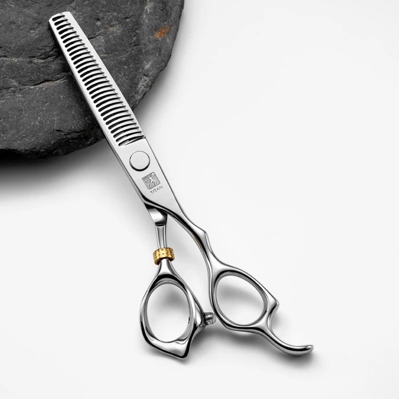 TITAN Professional Barber Scissors – Japan 440C Steel Hair Cutting & Thinning Shears | 5.0/5.5/6.0/6.5 Inch Hairdressing Tools