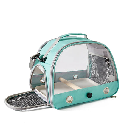 Portable Foldable Bird Carrier Bag – Oxford Cloth Travel Cage for Parrots, Pigeons & Small Birds, Lightweight Outdoor Pet Bag