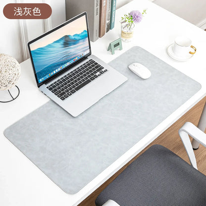 Waterproof PU Leather Desk Mat - Large Non-Slip Mouse Pad & Keyboard Desk Protector for Laptop, Office & Gaming