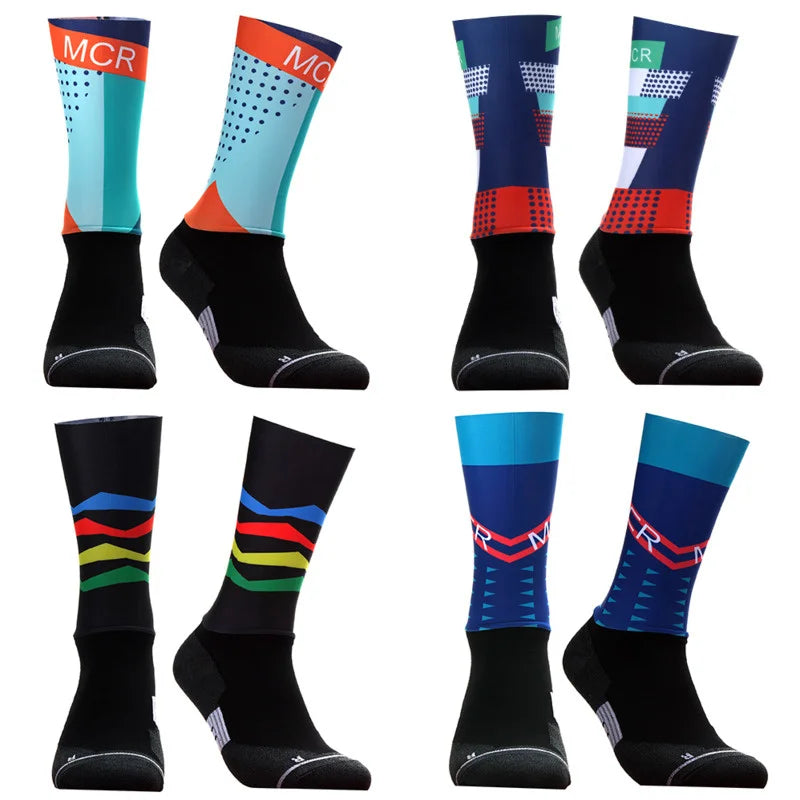 Professional Team Cycling Socks for Men & Women – Breathable MTB & Road Bike Racing Sports Socks