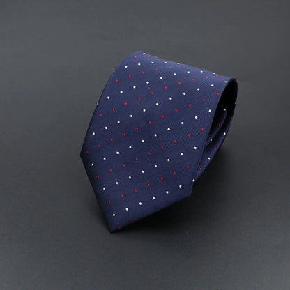 Corbata de hombre de fantasía con perro de dibujos animados, Paisley, rayas y lunares para negocios y bodas