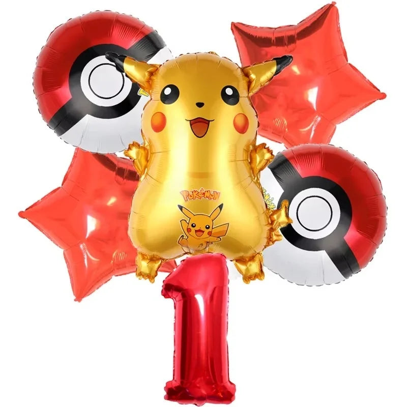 Pokémon Pokéball Birthday Decorations Tableware Set – Paper Plates, Cups & Napkins Party Supplies for Kids, Girls & Boys Birthday Celebration