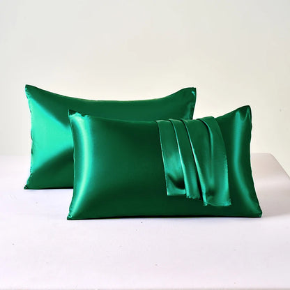 Satin Pillowcase Set of 2 – Soft Cooling Pillow Covers for Hair & Skin