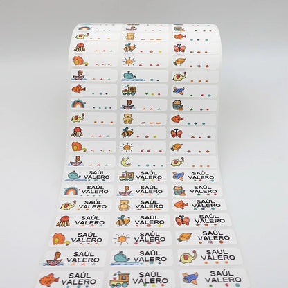 Autocollants personnalisés imperméables avec nom de bébé – Étiquettes autocollantes personnalisables pour la maternelle, les fournitures scolaires des enfants, la papeterie, les vêtements et les objets personnels