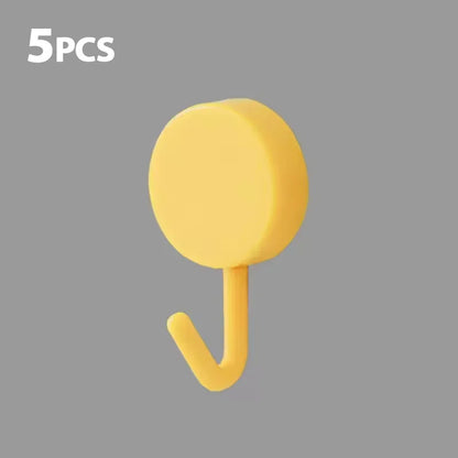 Ganchos de pared autoadhesivos de 5/10 piezas – Ganchos fuertes sin taladro para baño, cocina, puerta, almacenamiento de ropa y toallas