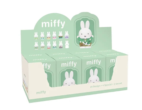 Caja Ciega Original de la Serie Miffy Estilo Antiguo – Minifiguras Lindas de Grano, Adornos Colgantes de Personajes de Anime, Juguetes y Regalos Coleccionables para Festivales