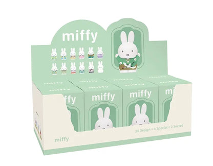 Caja Ciega Original de la Serie Miffy Estilo Antiguo – Minifiguras Lindas de Grano, Adornos Colgantes de Personajes de Anime, Juguetes y Regalos Coleccionables para Festivales