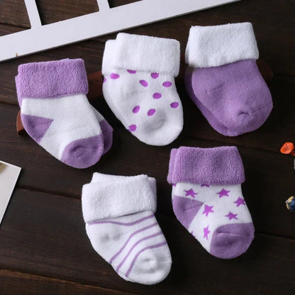 5 paires de chaussettes antidérapantes en coton pour bébés garçons et filles de 0 à 12 mois, chaussettes-chaussures antidérapantes pour nouveau-nés et nourrissons