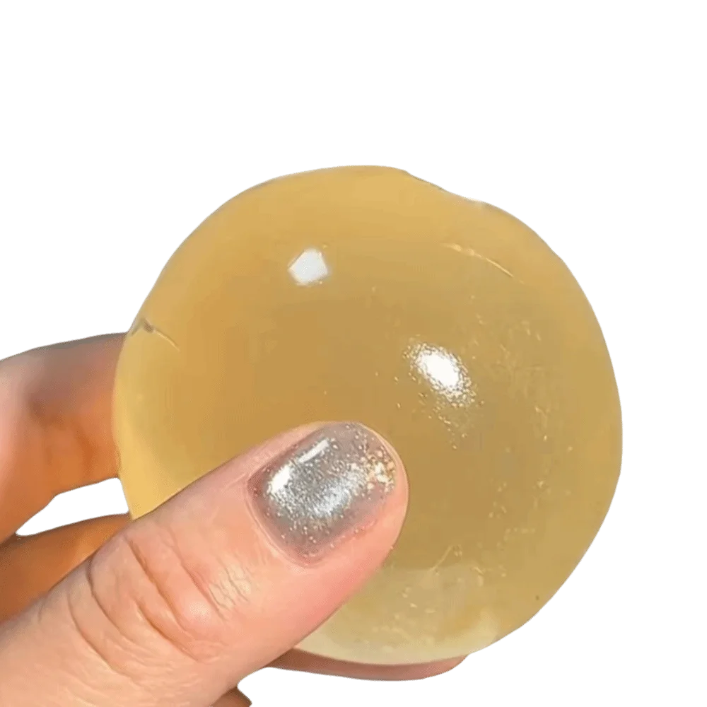 Blue Coconut Oil Squishy Ball – Soft Transparent Quick-Rebound Squeeze Toy, Slow Rising Stress Relief Maltose Squishy Fidget Toy