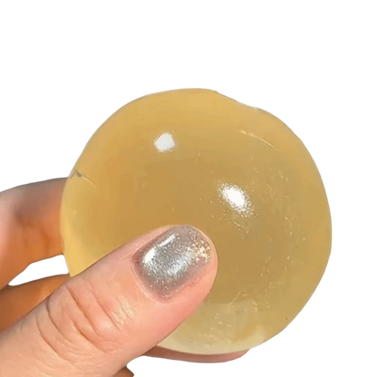 Blue Coconut Oil Squishy Ball – Soft Transparent Quick-Rebound Squeeze Toy, Slow Rising Stress Relief Maltose Squishy Fidget Toy