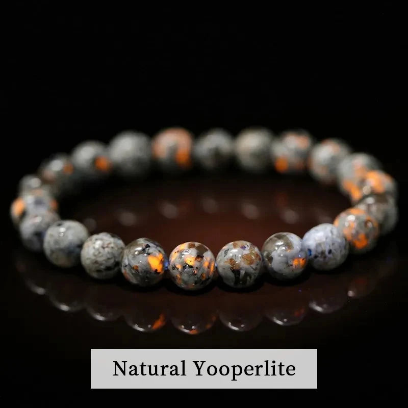 Pulsera de Cuentas de Piedra Natural – Pulsera de Gemas de Amatista, Ojo de Tigre, Cuarzo Cristal y Ágata para Mujeres y Hombres, Regalo de Joyería de Energía Reiki