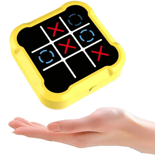 Juego de ajedrez y Tic Tac Toe electrónico: juego de mesa de estrategia multifuncional para niños, juguete interactivo de entrenamiento cerebral, rompecabezas de lógica educativa y regalo de actividad divertida para padres e hijos.