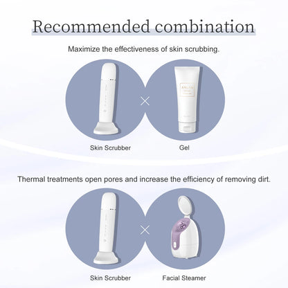 ANLAN Limpiador Facial Ultrasónico – Limpiador de Poros Profundo con Peeling Ultrasónico, Dispositivo LED Rojo y Azul para Lifting Facial (Resistente al Agua IPX7)
