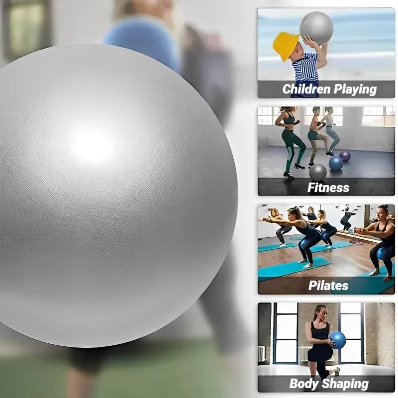 Pelota de Yoga Pilates de 25 cm – Mini balón de equilibrio para gimnasia, entrenamiento central, ejercicio en interiores y entrenamientos de terapia