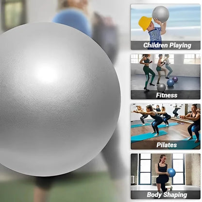 Pelota de Yoga Pilates de 25 cm – Mini balón de equilibrio para gimnasia, entrenamiento central, ejercicio en interiores y entrenamientos de terapia