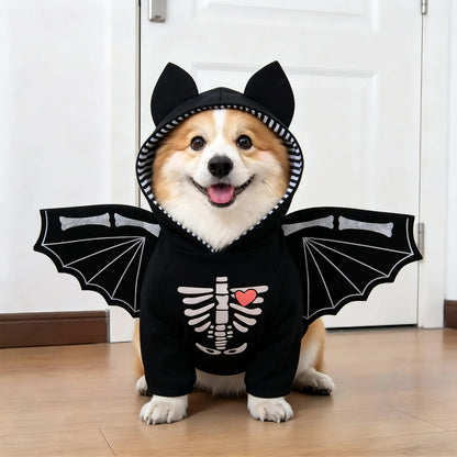 Funny Halloween Pet Transformation Costume – Cute Costume Outfit for Small Dogs & Cats, Creative Pet Clothing for Halloween Parties & Dress-Up