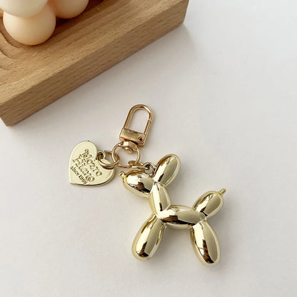 Cute Acrylic Balloon Dog Keychain – Cartoon Y2K Bag Pendant for Women & Couples, Car Key Chain, Jewelry Gift & Decorative Accessory