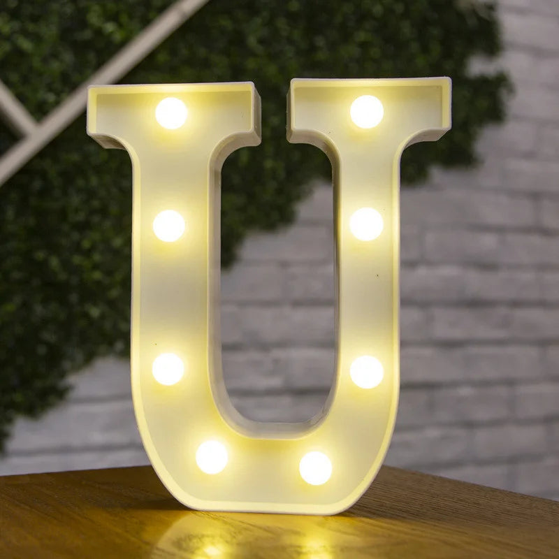 Alphabet & Number LED Night Lights – Personalized Letter Lamps for Birthday Parties, Weddings, Bedrooms, Wall Decor & Home Decorations