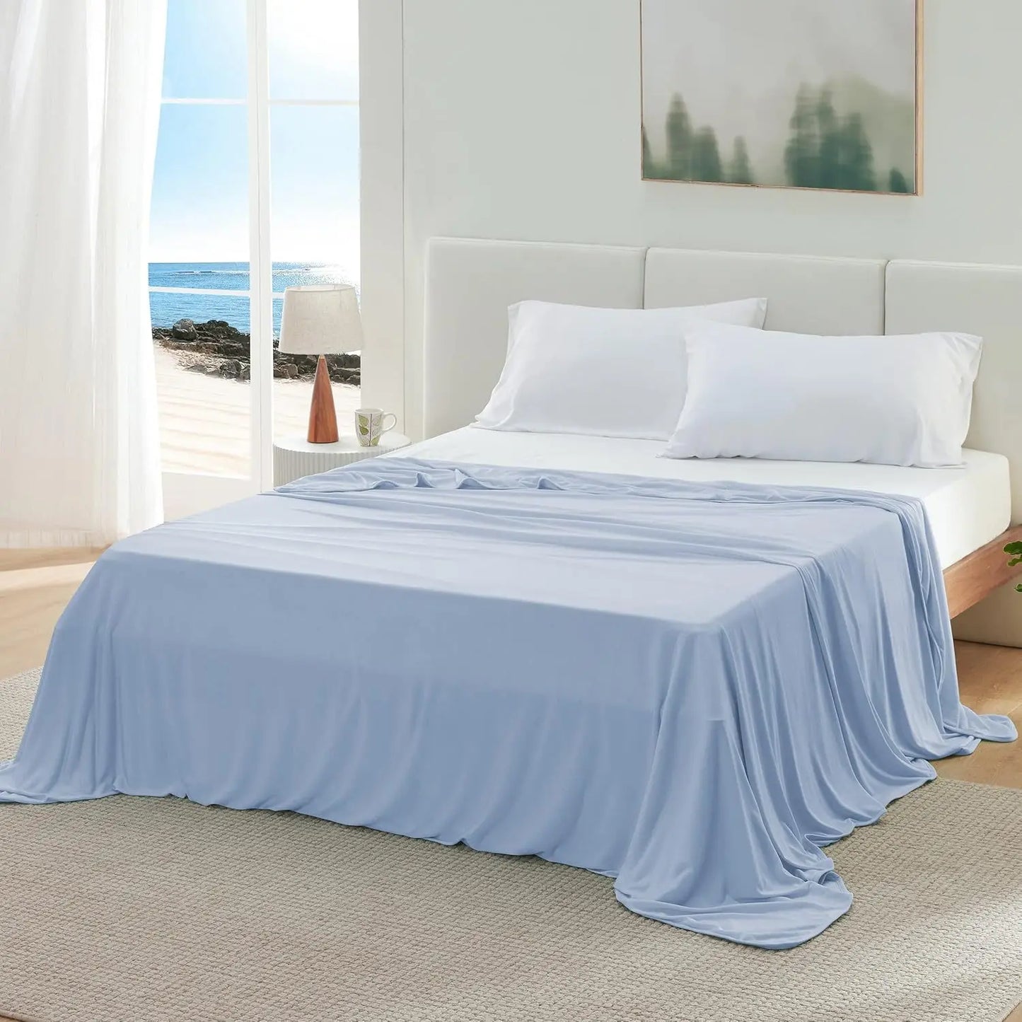 Summer Cooling Blanket – Ice Silk Lightweight Breathable Air Conditioning Quilt for Home & Office