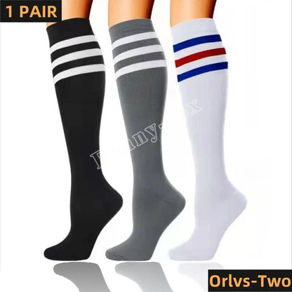30mmHg Compression Socks for Men & Women – Knee High Support Stockings for Sports, Edema, Varicose Veins & Daily Wear
