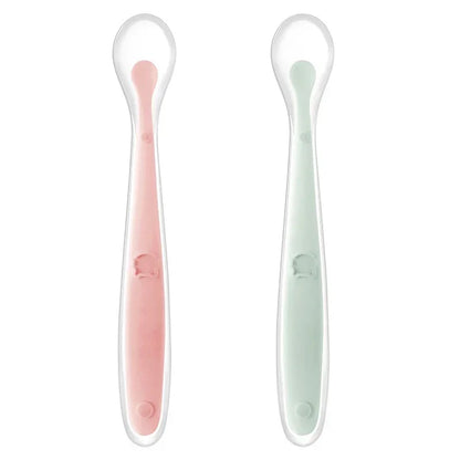 Soft Silicone Baby Feeding Spoon – Gentle Training Spoon for Infants, Toddlers & Baby-Led Weaning