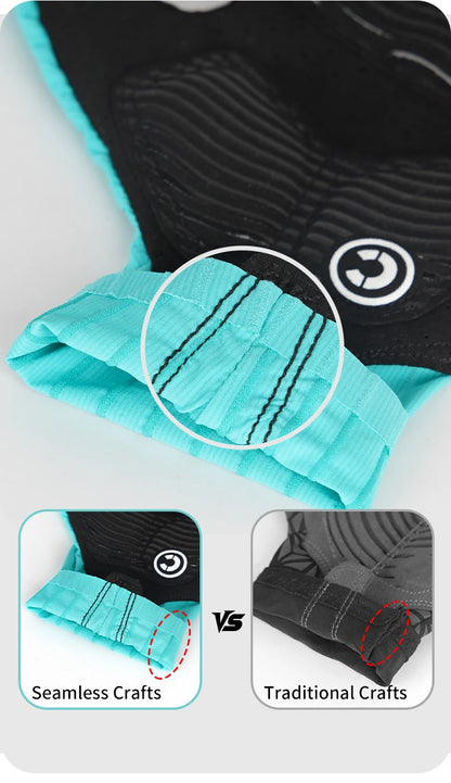 Guantes de Ciclismo sin Dedos CXWXC – Transpirables y Antideslizantes para Hombre y Mujer con Soporte Extendido de Muñeca para Fitness, Entrenamiento y Deportes al Aire Libre