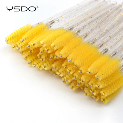 5/50 brosses à cils – Brosses à mascara jetables, outils d'extension de faux cils, brosses applicateurs de type goupillon pour le maquillage, la beauté et les cosmétiques