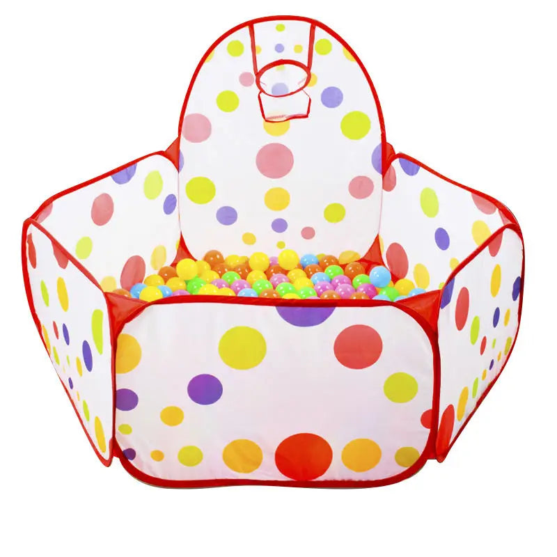 Children’s Ocean Ball Pool – 0.9M Bobo Ball Pit with Basketball Hoop Toy (No Balls Included)