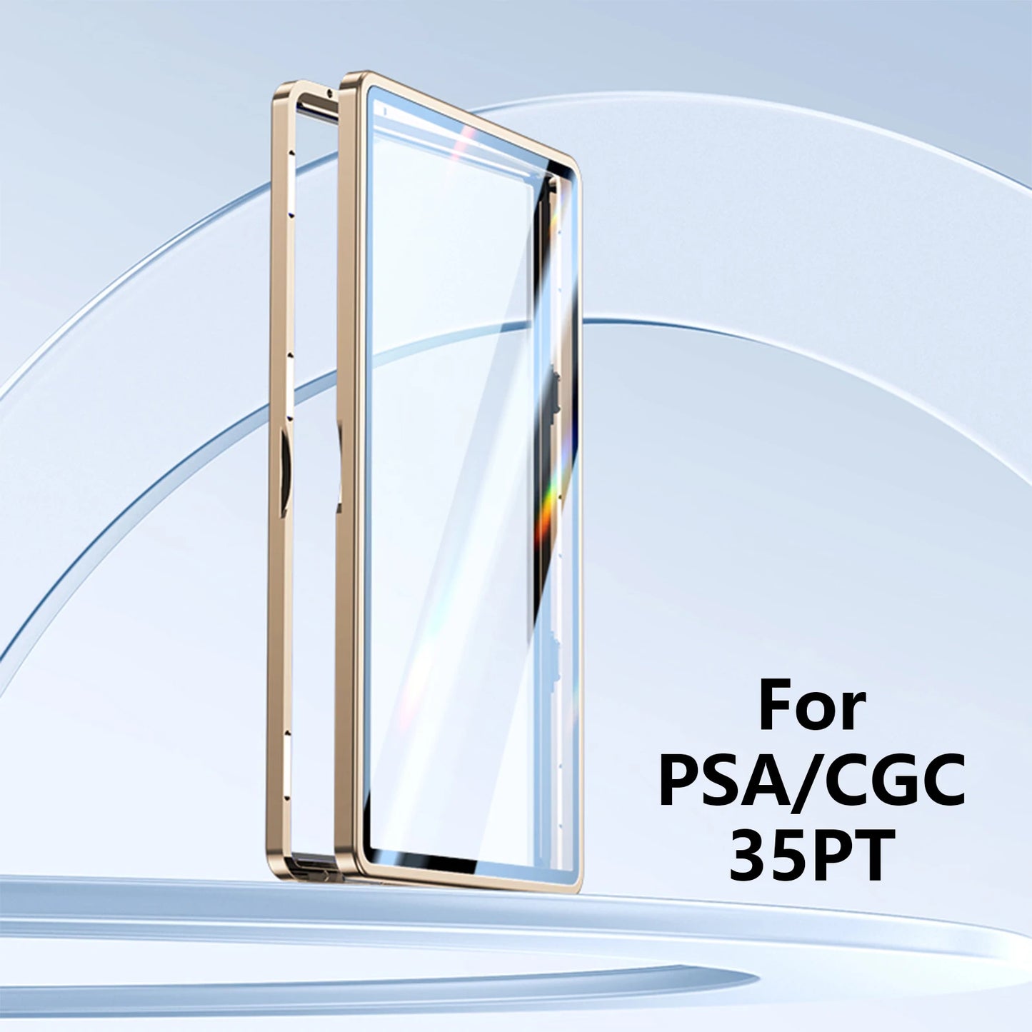 Aluminum Alloy Graded Card Case – PSA/CGC Slab Protector with UV & Scratch Resistant Magnetic Display Box