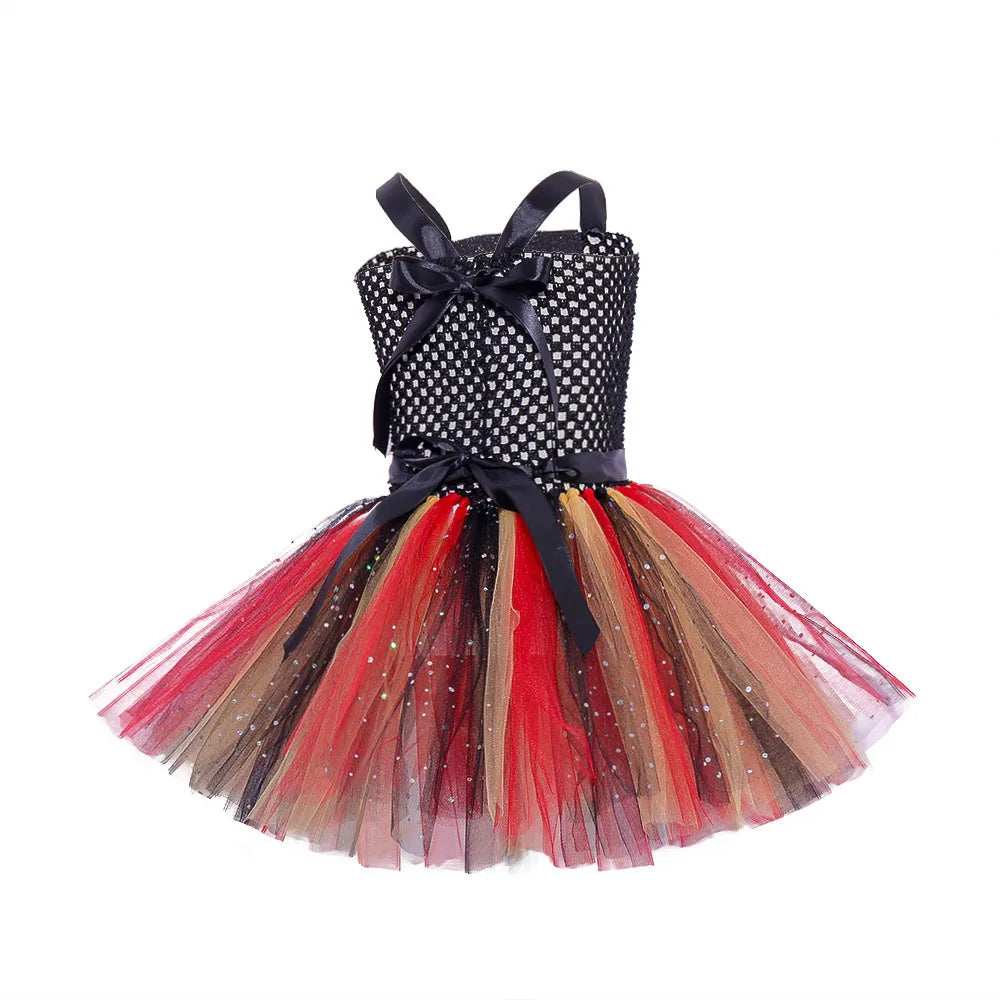 Girls Pirate Costume Dress – Fancy Cosplay Outfit for Halloween, Carnival & Party Dress-Up, Ages 3–10Y