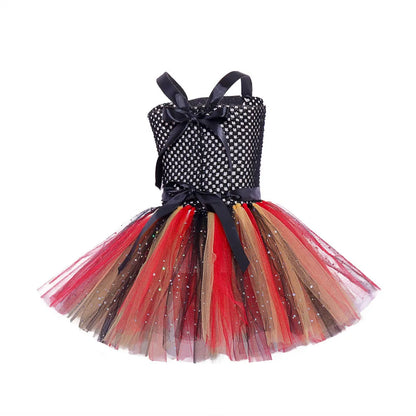 Girls Pirate Costume Dress – Fancy Cosplay Outfit for Halloween, Carnival & Party Dress-Up, Ages 3–10Y