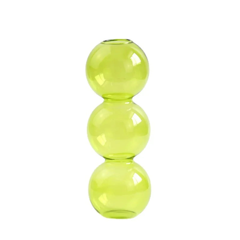 Nordic Glass Flower Vase – Decorative Terrarium Planter for Home, Living Room & Office Décor