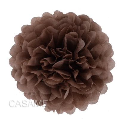 5PCS Tissue Paper Pom Poms – 4–12 Inch Paper Flower Balls for Weddings, Birthdays & Party Decorations