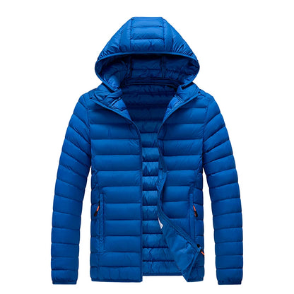 Men’s 8XL Winter Parka Jacket – Warm Waterproof Hooded Coat with Detachable Hood, Casual Autumn & Winter Outerwear