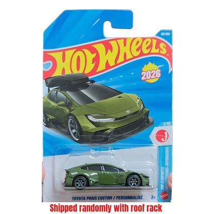 Hot Wheels 2026-M Case – 1:64 Scale Die-Cast Car Collection Featuring Toyota Prius, Mazda RX-7, Datsun, Ferrari, Porsche & Mercedes-Benz