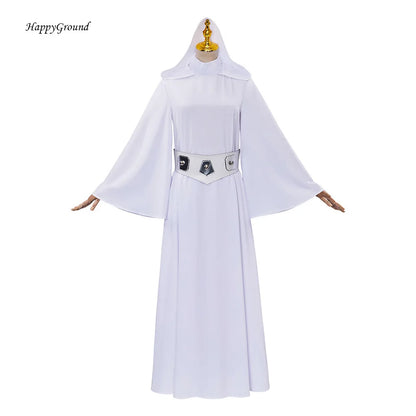 Leia Cosplay Costume – Fantasy Princess Dress for Women (Halloween/Carnival Party Outfit, Disguise Suit)