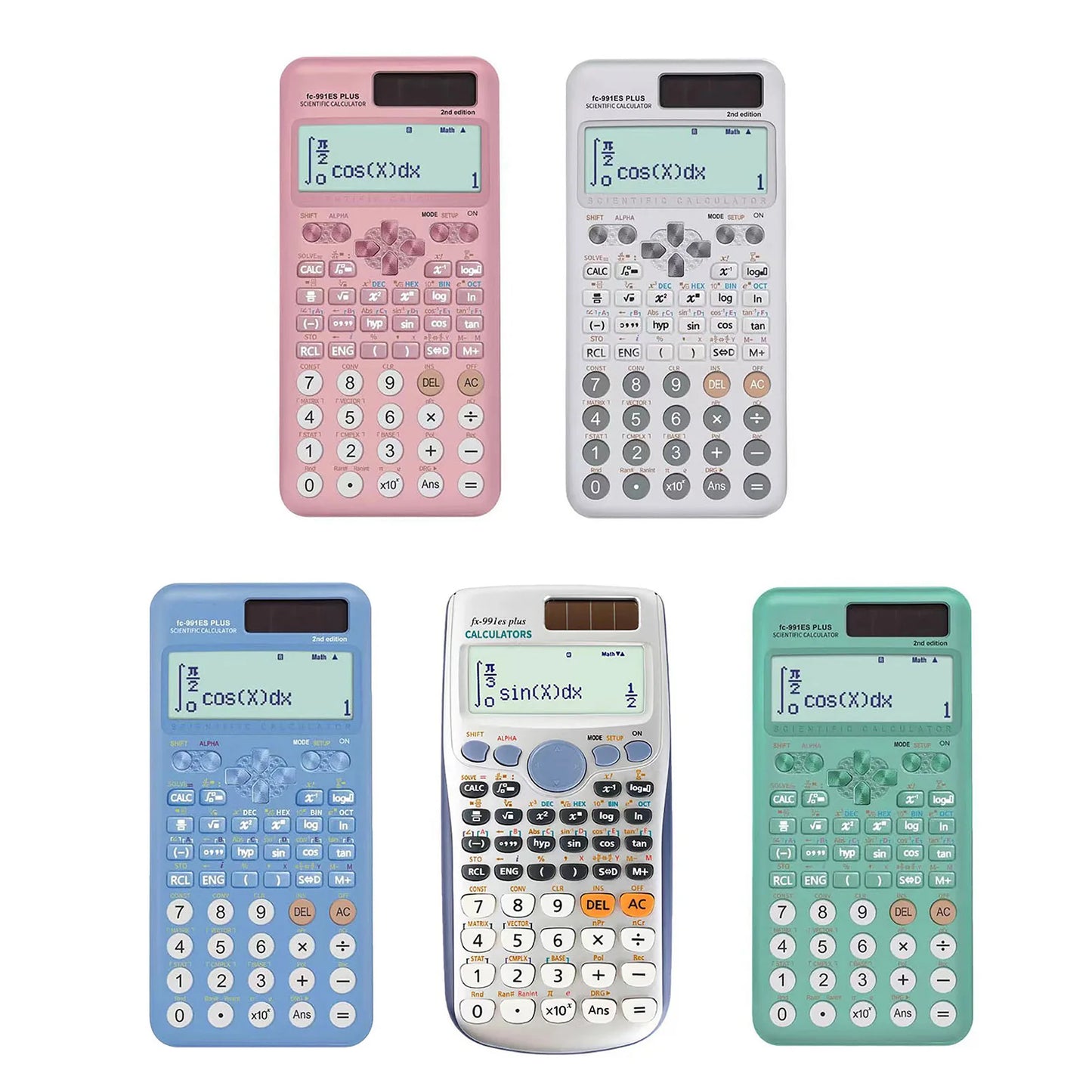 FC-991ES PLUS Scientific Calculator – 417-Function Math Calculator with 10+2 Digit Display, Dual Power for Students & School