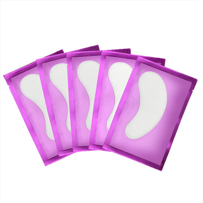 50 PARCHES DE HIDROGEL PARA EXTENSIONES DE PESTAÑAS – Almohadillas para Debajo de los Ojos para Injerto de Pestañas, Aislamiento de Pestañas, Mascarilla Hidratante para Ojos y Tratamiento de Belleza