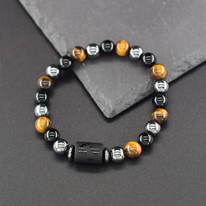 Pulsera de constelación de 12 signos del zodiaco – Brazalete con dije de astrología para hombres y mujeres | Regalo de joyería de amistad Aries, Virgo, Leo y Libra