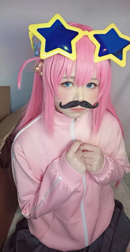 Bocchi the Rock! Cosplay Costume – Hitori Gotou / Ryou Yamada / Nijika Ijichi Pink School Uniform Set (Women’s Halloween Outfit)