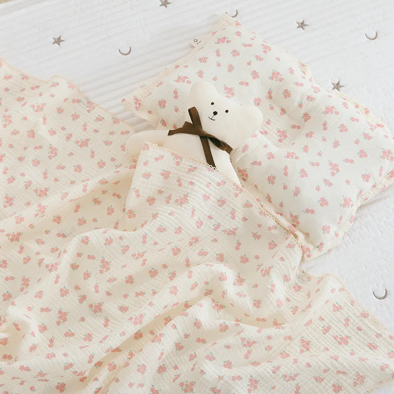 Summer Baby Muslin Blanket – Soft Newborn Swaddle Wrap Receiving Blanket for Infant Crib & Sleeping